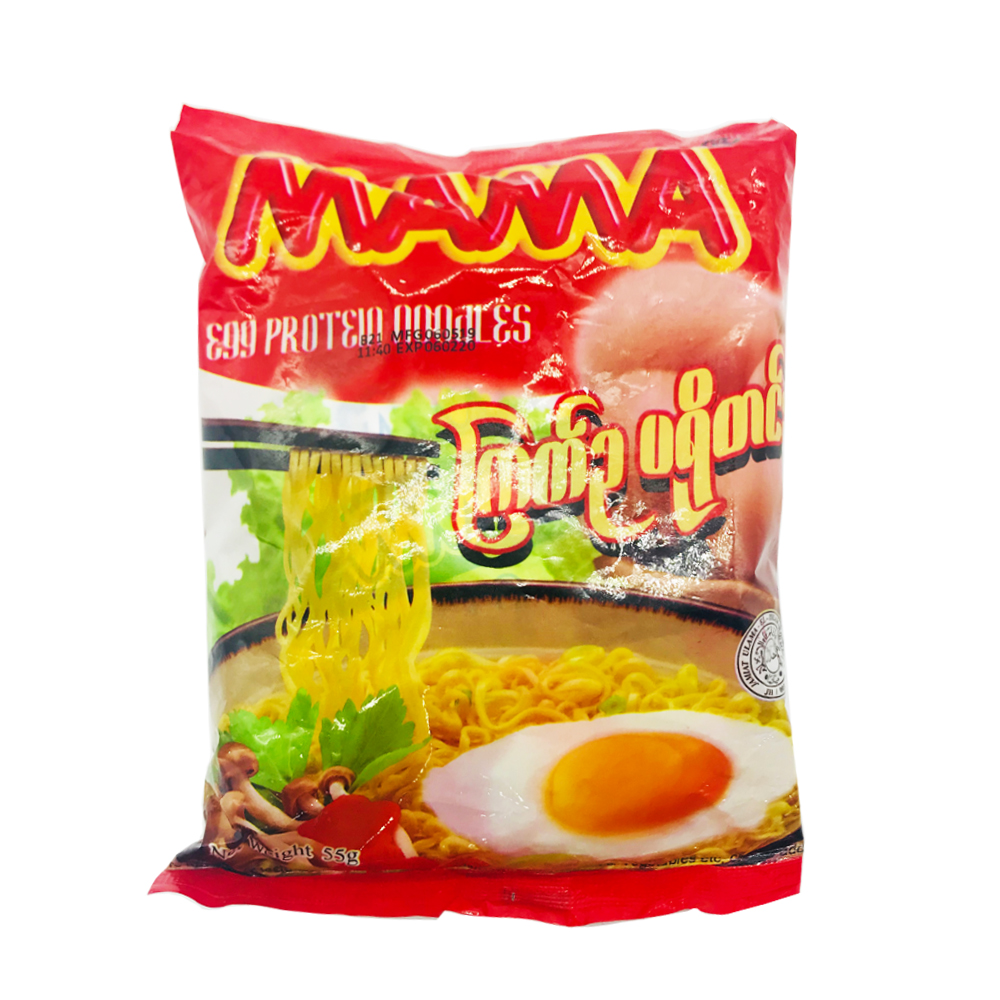 Mama Instant Noodle Egg Protein Noodles Flavour 55g